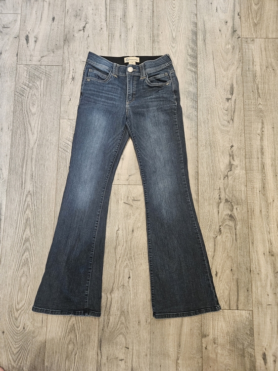 Democracy Denim - Democracy Dark Blue Flare Cotton Blend Jeans Sz. 4